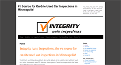Desktop Screenshot of integrityautoinspections.com