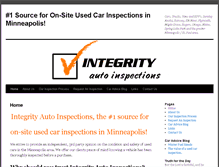 Tablet Screenshot of integrityautoinspections.com